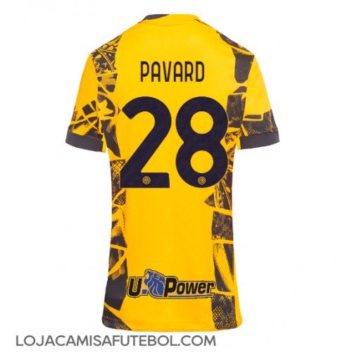 Camisa de Futebol Inter Milan Benjamin Pavard #28 Equipamento Alternativo Mulheres 2024-25 Manga Curta